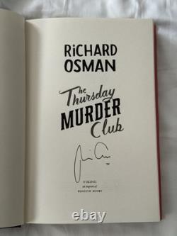 Richard Osman The Thursday Murder Club Signed 1st Edition Slipcase HB Book