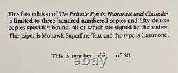Robert B Parker / The Private Eye in Hammett and Chandler Signed 1st Edition