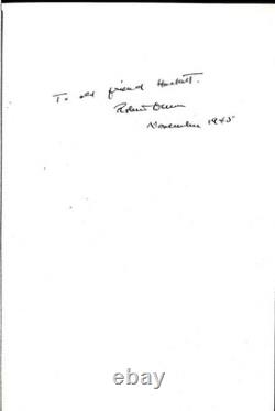 Robert Dunn / And Least Love Signed 1st Edition 1945