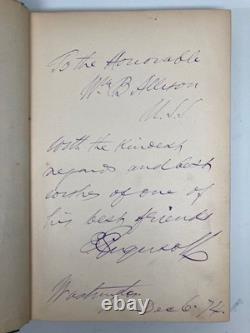 Robert G INGERSOLL / The Gods and Other Lectures Signed 1st Edition 1874
