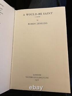 Robin Jenkins A Would-Be Saint DOUBLE SIGNED COPY 1st 1978