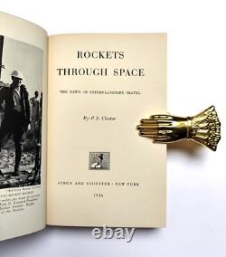 Rockets Through Space 1936 P. E. Cleator Signed 1st Edition Starship Blue Origin