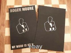 Roger Moore SIGNED My Word is My Bond Limited Edition Slipcased Autobiography
