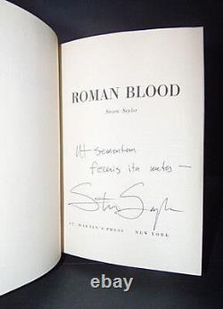 Roman Blood A Mystery By Steven Saylor 1991 Signed 1st Ed Roma Sub Roma Vol 1