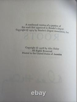 Roots Saga of An American Family Alex Haley Signed 1st Edition Provenance HCDJ
