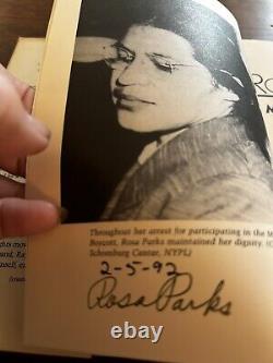 Rosa Parks My Story Signed 1st/1st HC/DJ RARE true 1st ed Segregation Rights