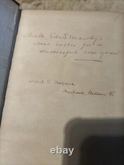 Roses for English Gardens By Jekyll/Mawley Signed & Inscribed, 1902 1st edition