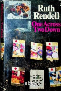 Ruth Rendell / One Across Two Down Signed UK 1st 1st Edition 1971
