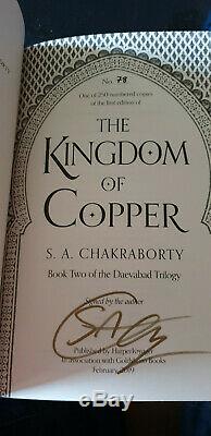 S. A. Chakraborty The City of Brass & Kingdom of Copper SIGNED NUMBERED Ltd Ed