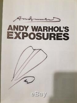 SALE PRICE SIGNED ANDY WARHOL EXPOSURES X2 WithDRAWING-RARE