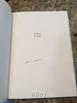 SAMUEL BECKETT Limited Edition ILL SEEN ILL SAID Lord John Press NOBEL Signed