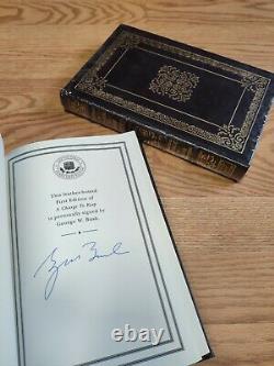 SEALED SIGNED Easton Press A CHARGE TO KEEP GEORGE W. BUSH Limited 1st Edition