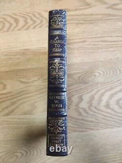 SEALED SIGNED Easton Press A CHARGE TO KEEP GEORGE W. BUSH Limited 1st Edition