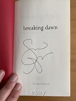 SIGNED 180 of 1000 Breaking Dawn Twilight Saga by Stephenie Meyer