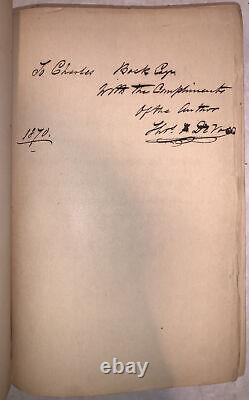 SIGNED, 1862, 1st, THOMAS F. DE VOE, THE MARKET BOOK, PUBLIC MARKETS NEW YORK