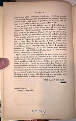 SIGNED, 1862, 1st, THOMAS F. DE VOE, THE MARKET BOOK, PUBLIC MARKETS NEW YORK