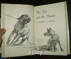 SIGNED, 1967, FIRST EDITION, THE FOX AND THE HOUND, by DANIEL P. MANNIX, CLASSIC