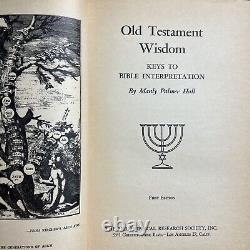 SIGNED 1ST Edition Old Testament Wisdom by Manly P. Hall -Mint Condition