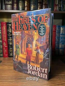 SIGNED 1st/1st The Fires of Heaven Robert Jordan FIRST EDITION Wheel of Time