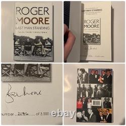 SIGNED 1st EDITION Roger Moore Last Man Standing Tales From Tinseltown RARE HB