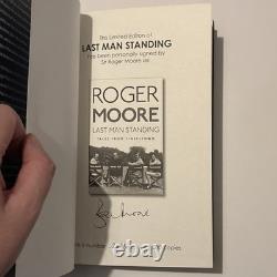 SIGNED 1st EDITION Roger Moore Last Man Standing Tales From Tinseltown RARE HB