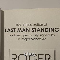 SIGNED 1st EDITION Roger Moore Last Man Standing Tales From Tinseltown RARE HB