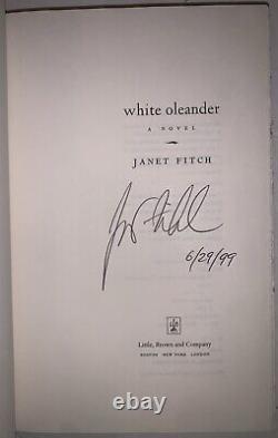 SIGNED, 1st Edition, 1st Printing, WHITE OLEANDER, by JANET FITCH, VG+ CONDITION