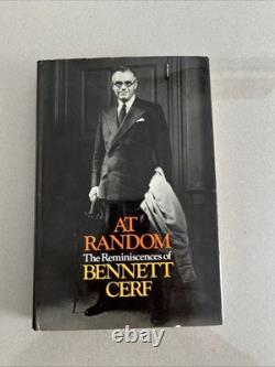 SIGNED 1st Edition At Random Bennett Cerf Hardcover Donald Klopfer Association
