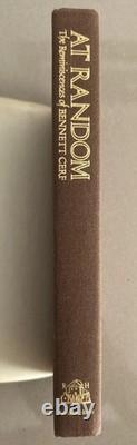 SIGNED 1st Edition At Random Bennett Cerf Hardcover Donald Klopfer Association