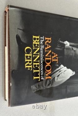 SIGNED 1st Edition At Random Bennett Cerf Hardcover Donald Klopfer Association