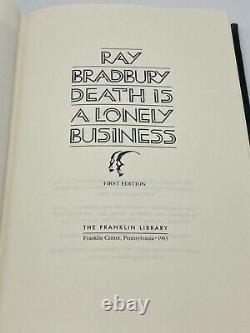 SIGNED 1st Edition Franklin Library DEATH IS A LONELY BUSINESS Fahrenheit 451