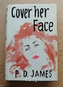 SIGNED 1st Edition P. D. James' Cover her Face', pub. 1962 Faber and Faber