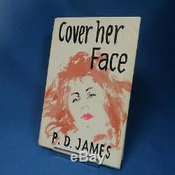 SIGNED 1st Edition P. D. James' Cover her Face', pub. 1962 Faber and Faber