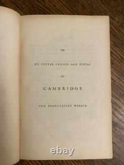 SIGNED 1st Edition Quiller-Couch, Cambridge, 1912 Oxford Book Victorian Verse