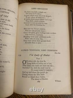 SIGNED 1st Edition Quiller-Couch, Cambridge, 1912 Oxford Book Victorian Verse
