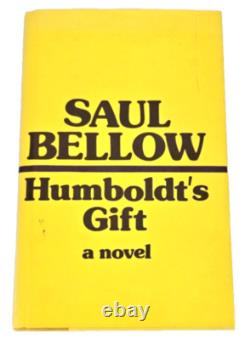 SIGNED 1st Edition SAUL BELLOW Humbolts Gift 1st/1st Pulitzer Nobel Prize HCDJ