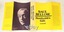 SIGNED 1st Edition SAUL BELLOW Humbolts Gift 1st/1st Pulitzer Nobel Prize HCDJ