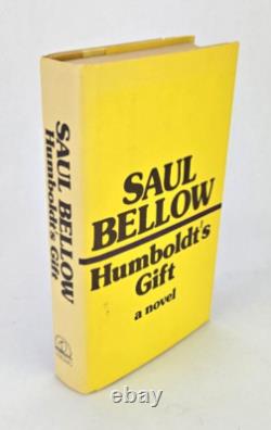 SIGNED 1st Edition SAUL BELLOW Humbolts Gift 1st/1st Pulitzer Nobel Prize HCDJ
