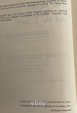 SIGNED 1st Edition The Agony and the Ecstasy IRVING STONE 1961 HC DJ Inscribed