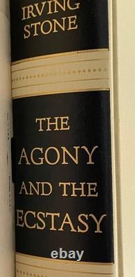 SIGNED 1st Edition The Agony and the Ecstasy IRVING STONE 1961 HC DJ Inscribed