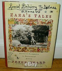 SIGNED 4X Peter Beard Hand Print Zaras Zara's Tales Perilous Escapades Africa