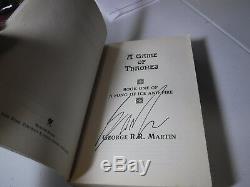 SIGNED ARC/PROOF 1st/1st A Game of Thrones 1 by George R. R. Martin