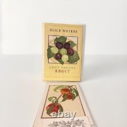 SIGNED Alice Waters Chez Panisse Fruit 1st Ed Cookbook with Limited Edition Prints