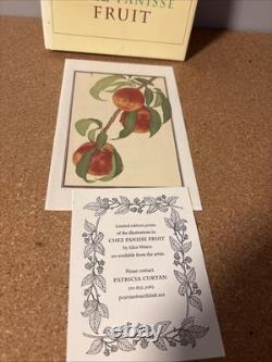 SIGNED Alice Waters Chez Panisse Fruit 1st Ed Cookbook with Limited Edition Prints
