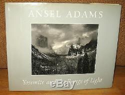 SIGNED Ansel Adams Yosemite and The Range of Light HC DJ Sierra Nevada 2nd Print