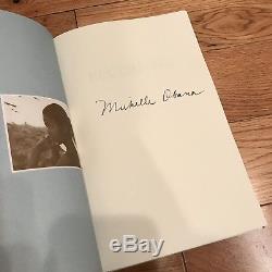 SIGNED Becoming by Michelle Obama Hardcover 1st Edition Autographed