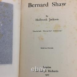 SIGNED Bernard Shaw Holbrook Jackson 1st FIRST EDITION 1907 Hardback Used