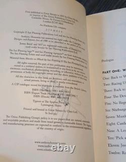 SIGNED By Stirling Moss & Anthony Horowitz Trigger Mortis 1st Edition Book Bond SIGNED By Stirling Moss & Anthony Horowitz Trigger Mortis 1st Edition Book Bond