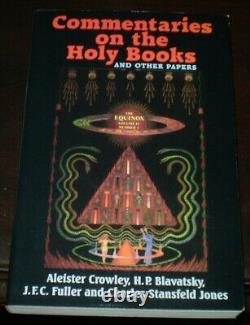SIGNED, COMMENTARIES ON THE HOLY BOOKS, ALEISTER CROWLEY et al, OCCULT, THELEMA