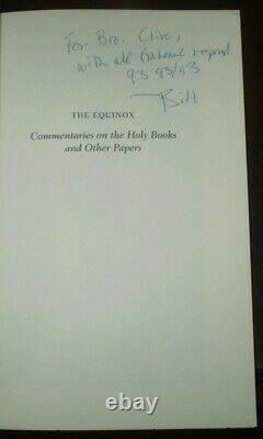 SIGNED, COMMENTARIES ON THE HOLY BOOKS, ALEISTER CROWLEY et al, OCCULT, THELEMA